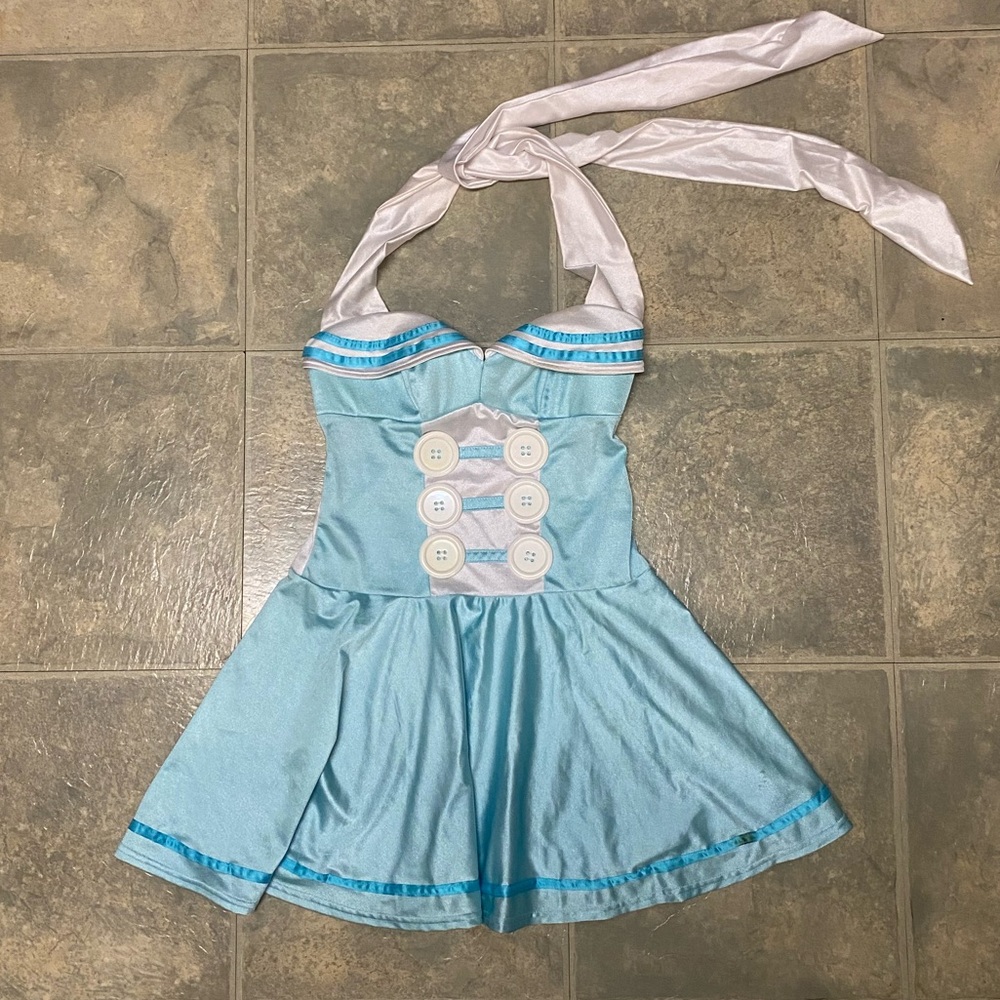 Blue Coquette Mini Dress